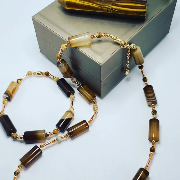 Lace Agate necklace - Picture 2 of 5